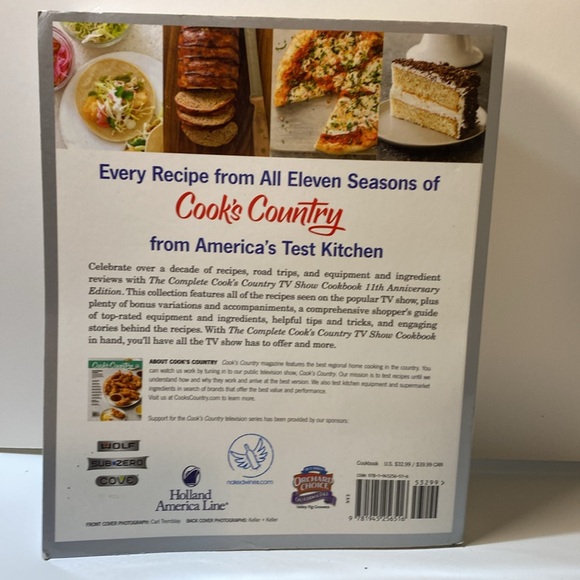 11th Anniversary Edition 2018 The Complete Cook’s Country TV Show Cookbook - Picture 2 of 11
